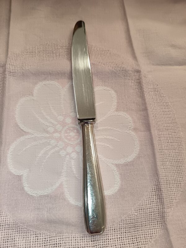 12 grands couteaux de table Ercuis en métal argenté