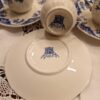 Service à café en faïence de Gien modèle Delft Bleu