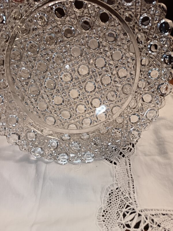 Cloche à fromage Baccarat Modèle Diamants pierreries