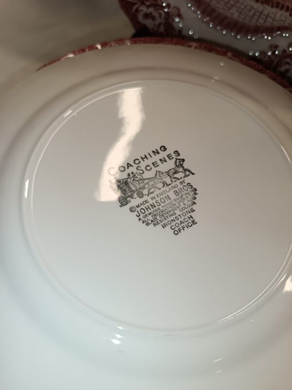 12 Assiettes à dessert Coaching Scenes Johnson Bros