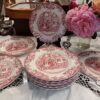 12 Assiettes à dessert Coaching Scenes Johnson Bros