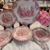 12 Assiettes à dessert Coaching Scenes Johnson Bros