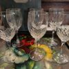 6 Verres à vin blanc en cristal JG Durand modèle Vicomte coupe Juan
