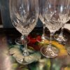 6 Verres à vin blanc en cristal JG Durand modèle Vicomte coupe Juan