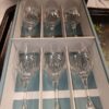 6 Verres à vin blanc en cristal JG Durand modèle Vicomte coupe Juan