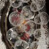 Verre à vin rouge en cristal taillé JG Durand modèle Deauville 16 cm