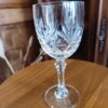 Verre à vin rouge en cristal taillé JG Durand modèle Deauville 16 cm
