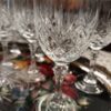 Verre à vin rouge en cristal taillé JG Durand modèle Deauville 16 cm