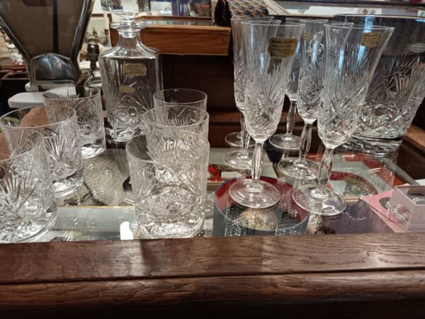 6 flûtes à Champagne en Cristal Valéry Klein à Baccarat